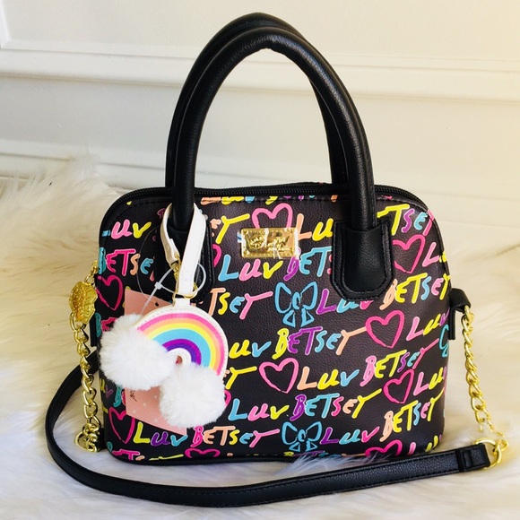Betsey Johnson Handbags - NWT Betsey Johnson Rainbow Crossbody Bag
